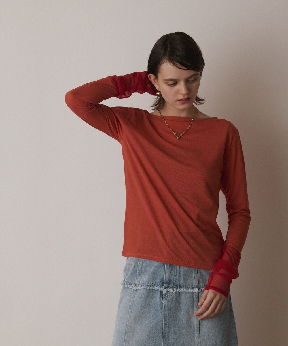 GRACE CONTINENTAL シアーアセテートカットトップ 