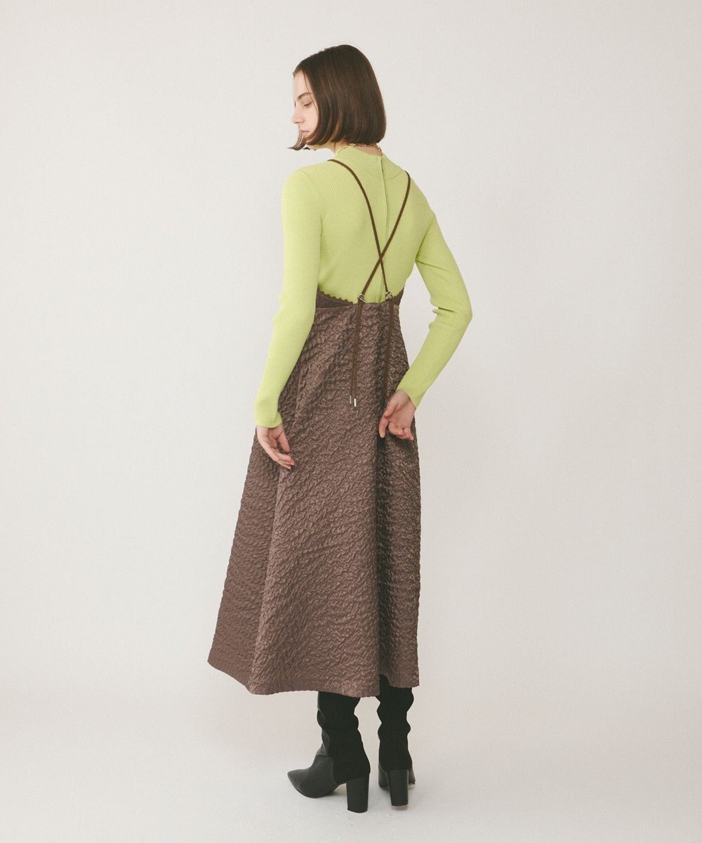 GRACE CONTINENTAL エンボスキャミワンピース 