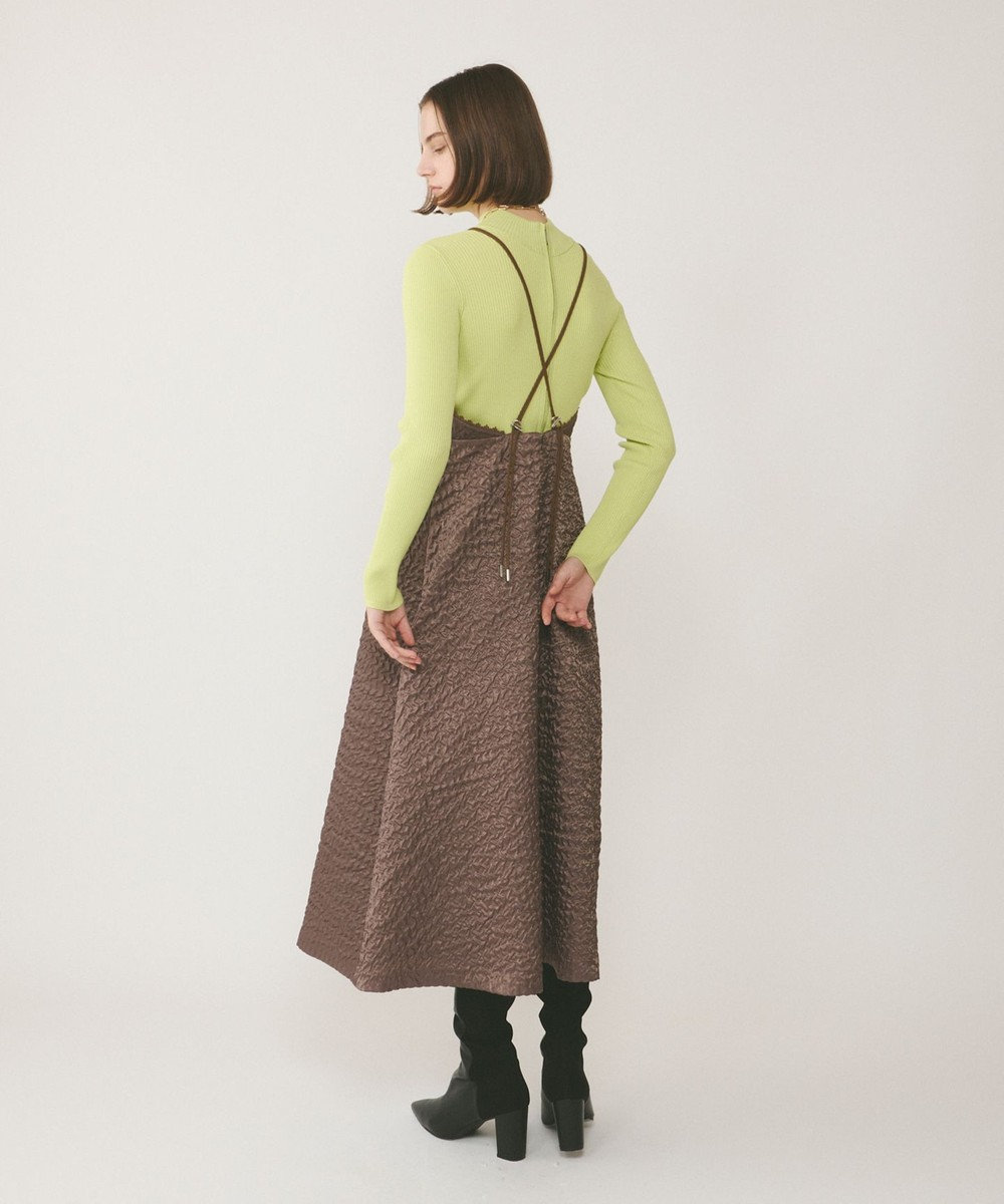 GRACE CONTINENTAL エンボスキャミワンピース