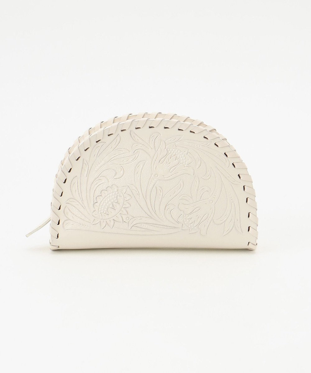 GRACE CONTINENTAL Semicirclepouch2 エクリュ