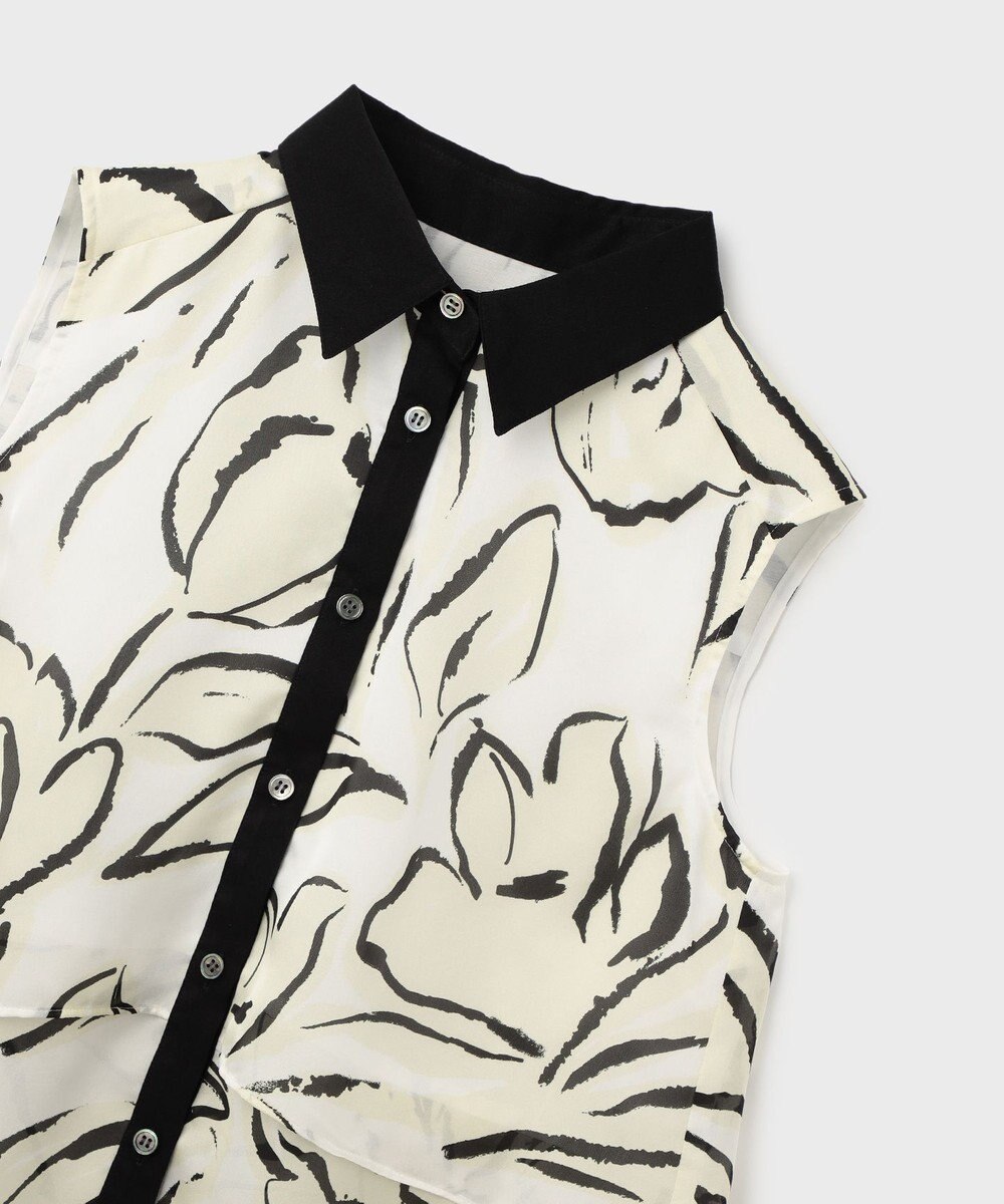 GRACE CONTINENTAL プリントレイヤードノースリーブ 