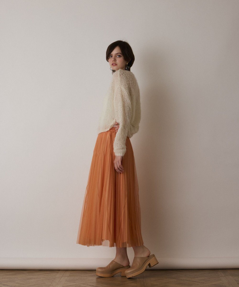 GRACE CONTINENTAL フィルムヤーンニットトップ