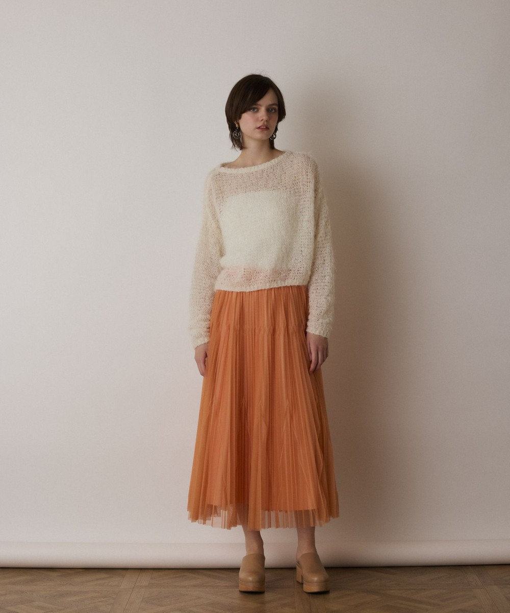 GRACE CONTINENTAL フィルムヤーンニットトップ