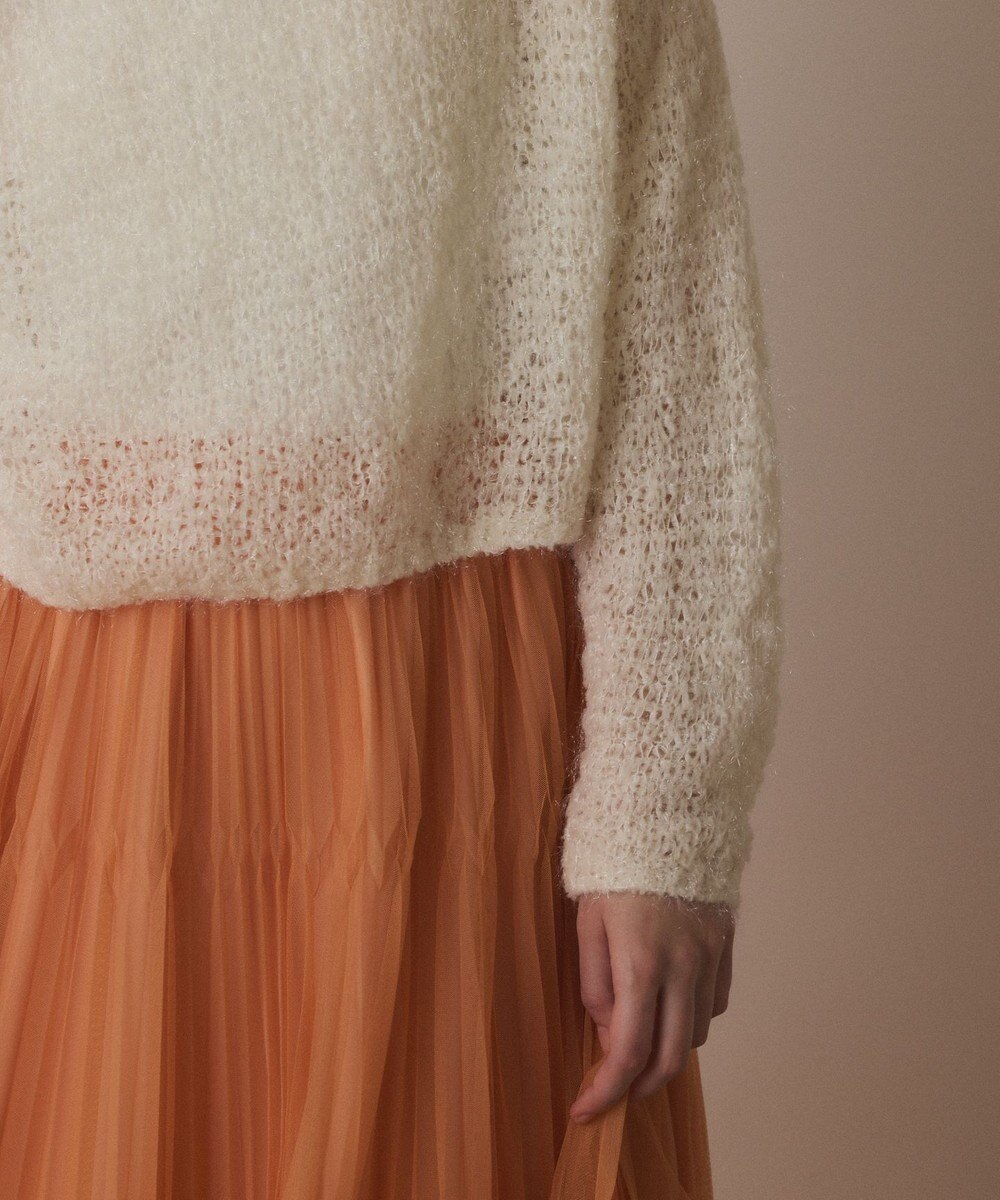 GRACE CONTINENTAL フィルムヤーンニットトップ