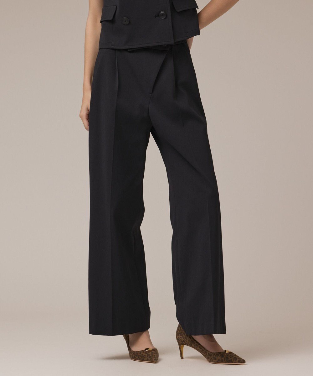 GRACE CONTINENTAL ラップワイドパンツ 