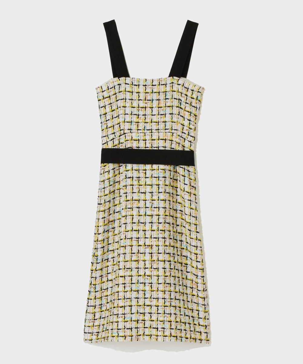 GRACE CONTINENTAL チュールヤーンツイードワンピース