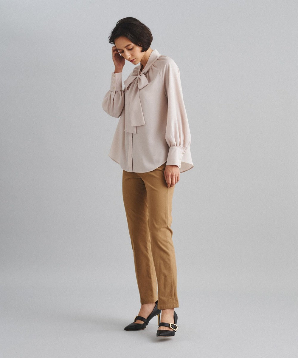 GRACE CONTINENTAL ボウタイブラウス ベージュ