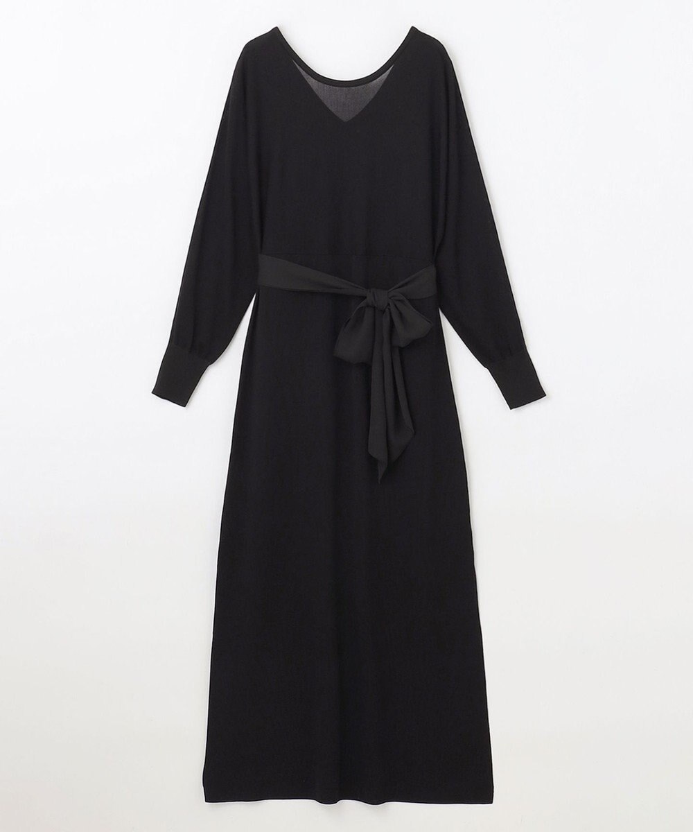 GRACE CONTINENTAL ニットブラックドレス