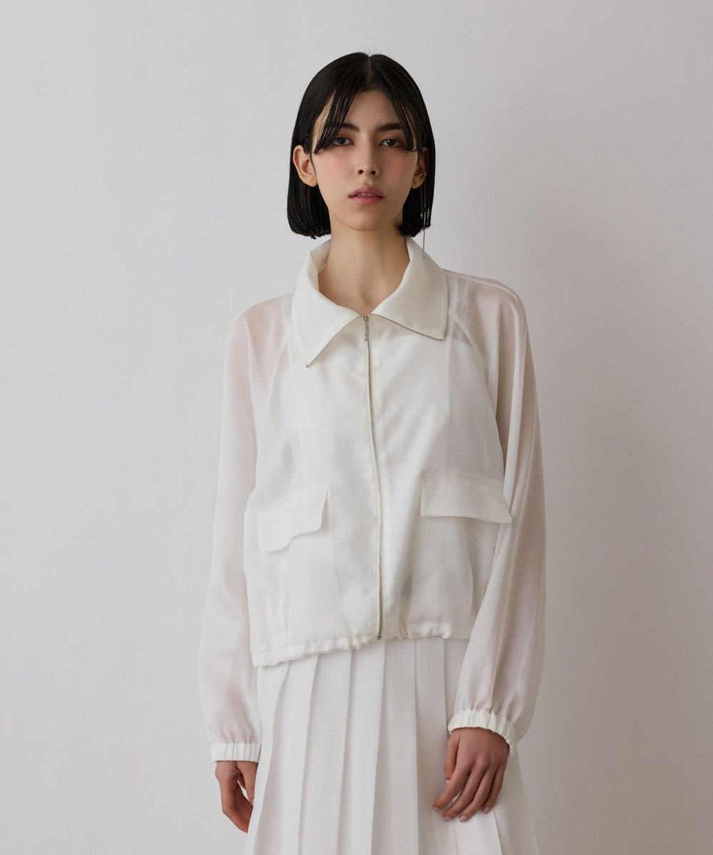 GRACE CONTINENTAL ブライトメッシュブルゾン