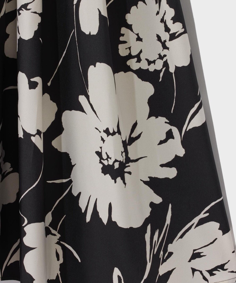 GRACE CONTINENTAL バイカラーボタニカルドレス 