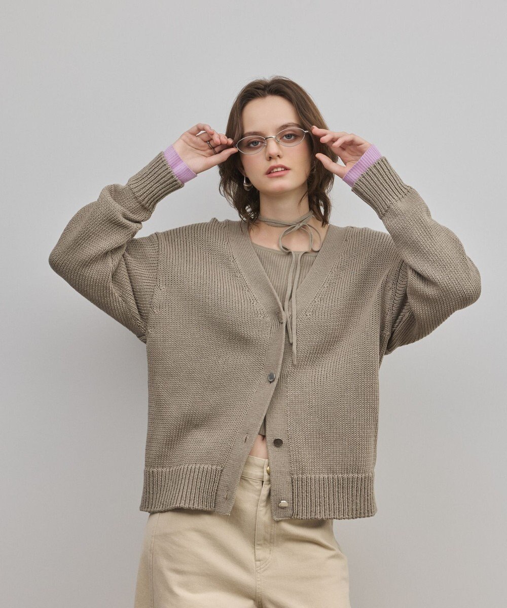 GRACE CONTINENTAL リリヤーンニットカーディガン 