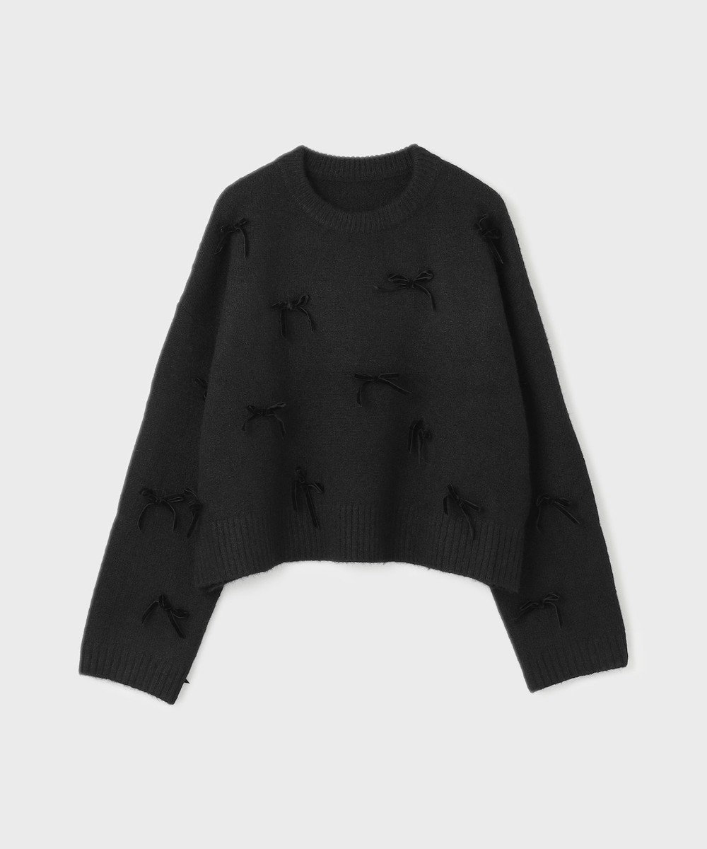 GRACE CONTINENTAL リボンニットトップ