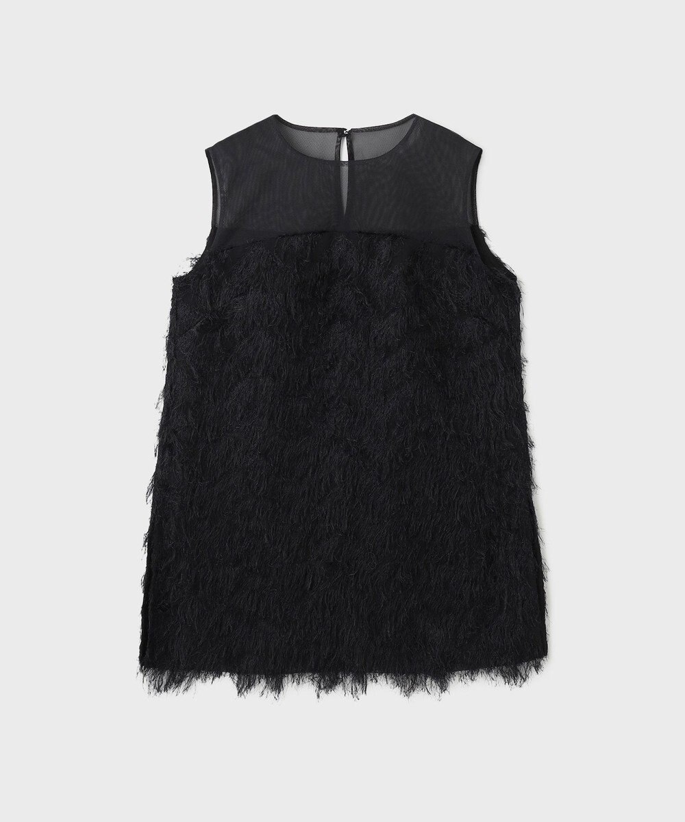 GRACE CONTINENTAL シアーフリンジノースリーブ