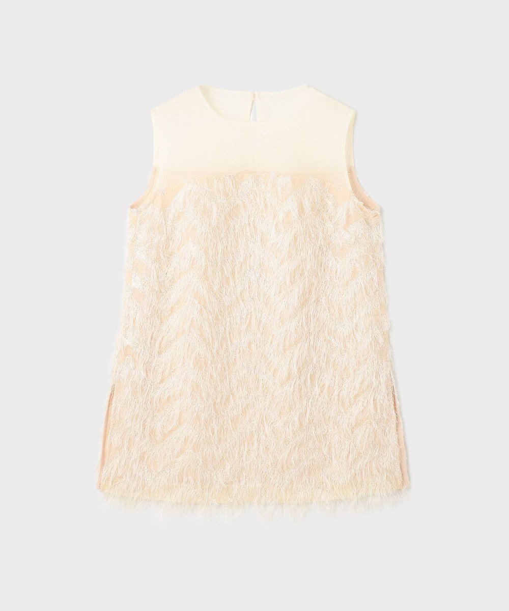 GRACE CONTINENTAL シアーフリンジノースリーブ