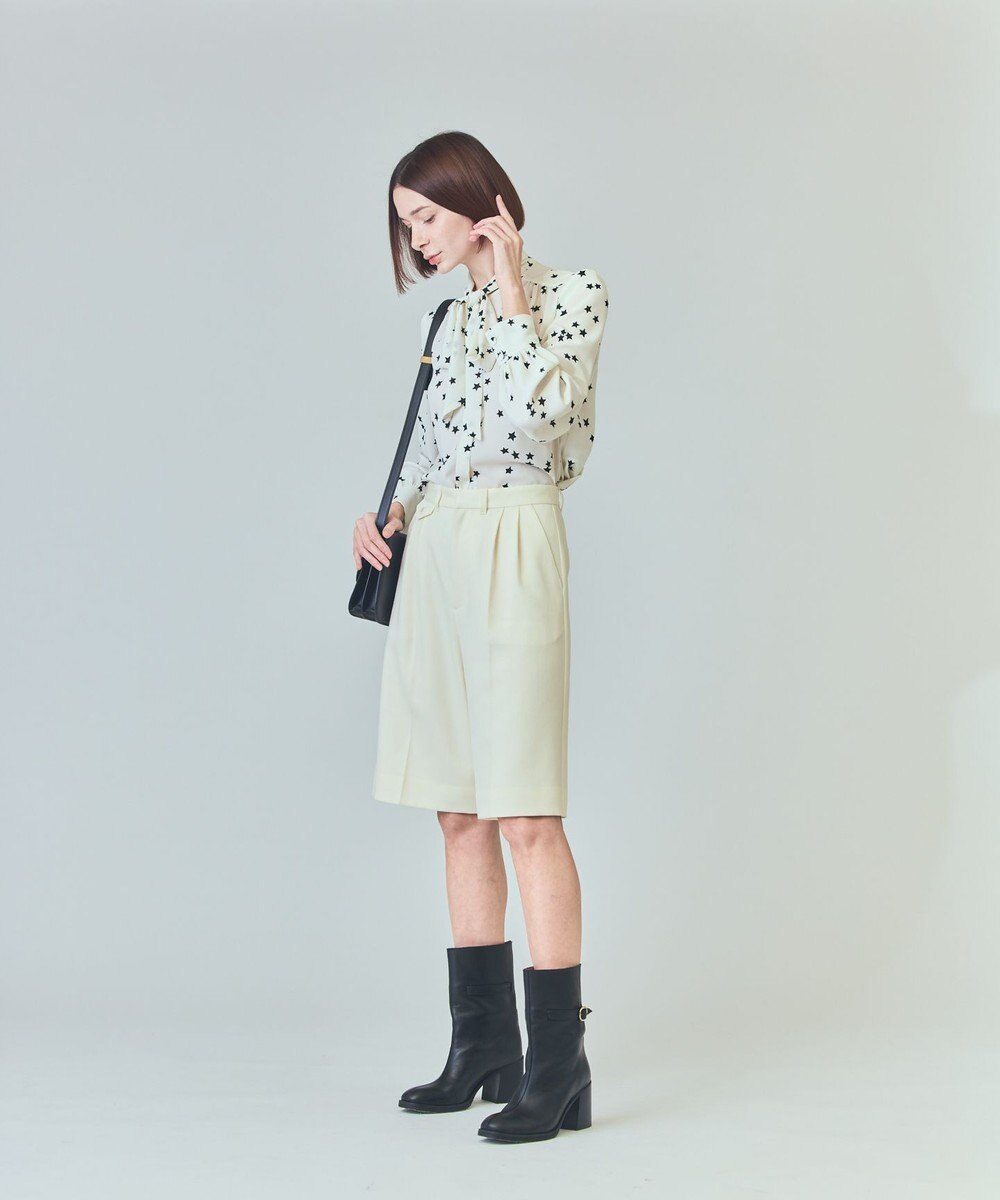 GRACE CONTINENTAL ウールツイルハーフパンツ