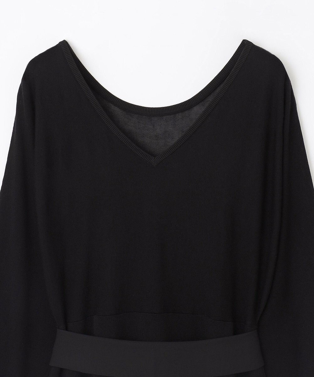 GRACE CONTINENTAL ニットブラックドレス 