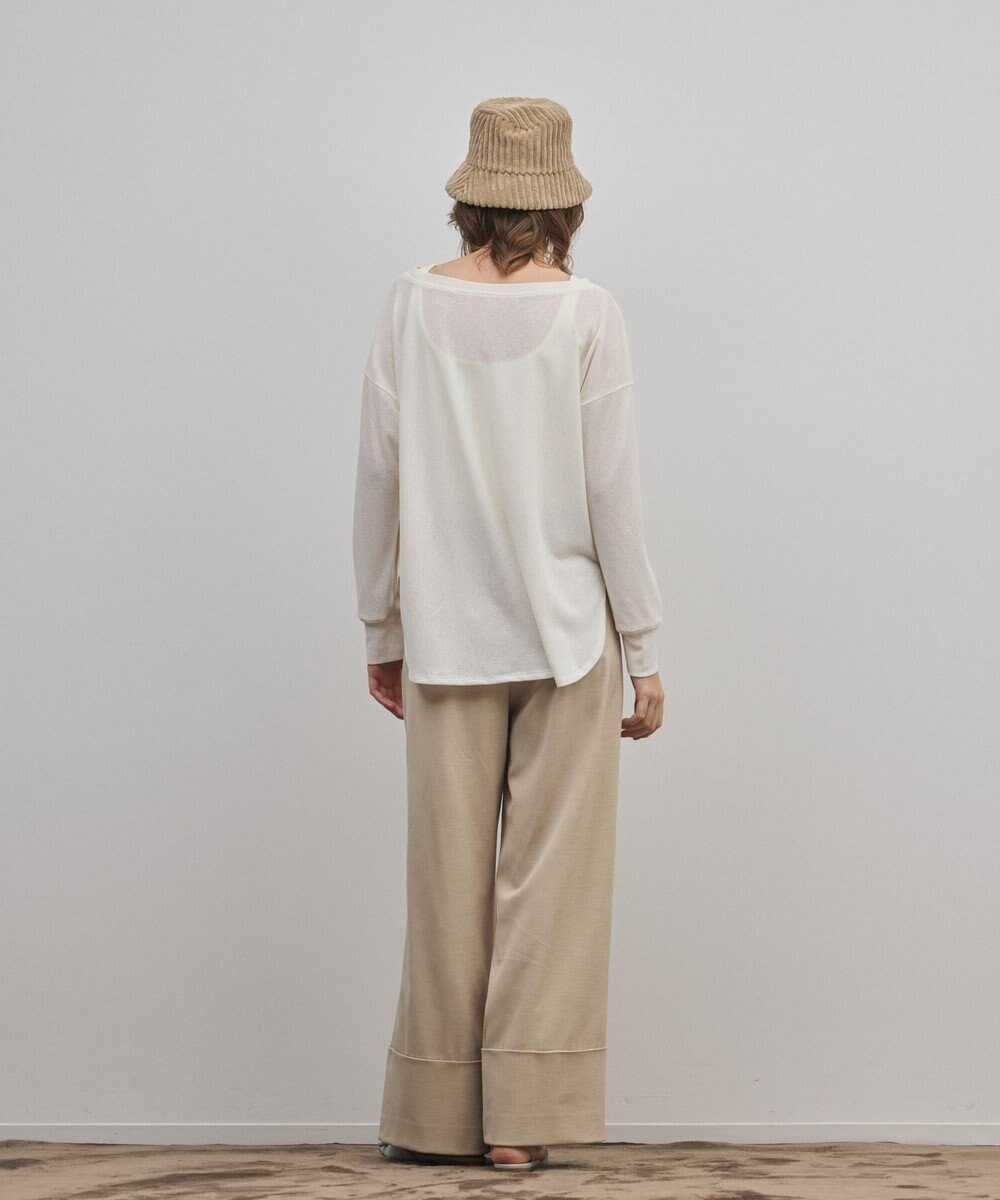 GRACE CONTINENTAL ロールアップワイドパンツ 