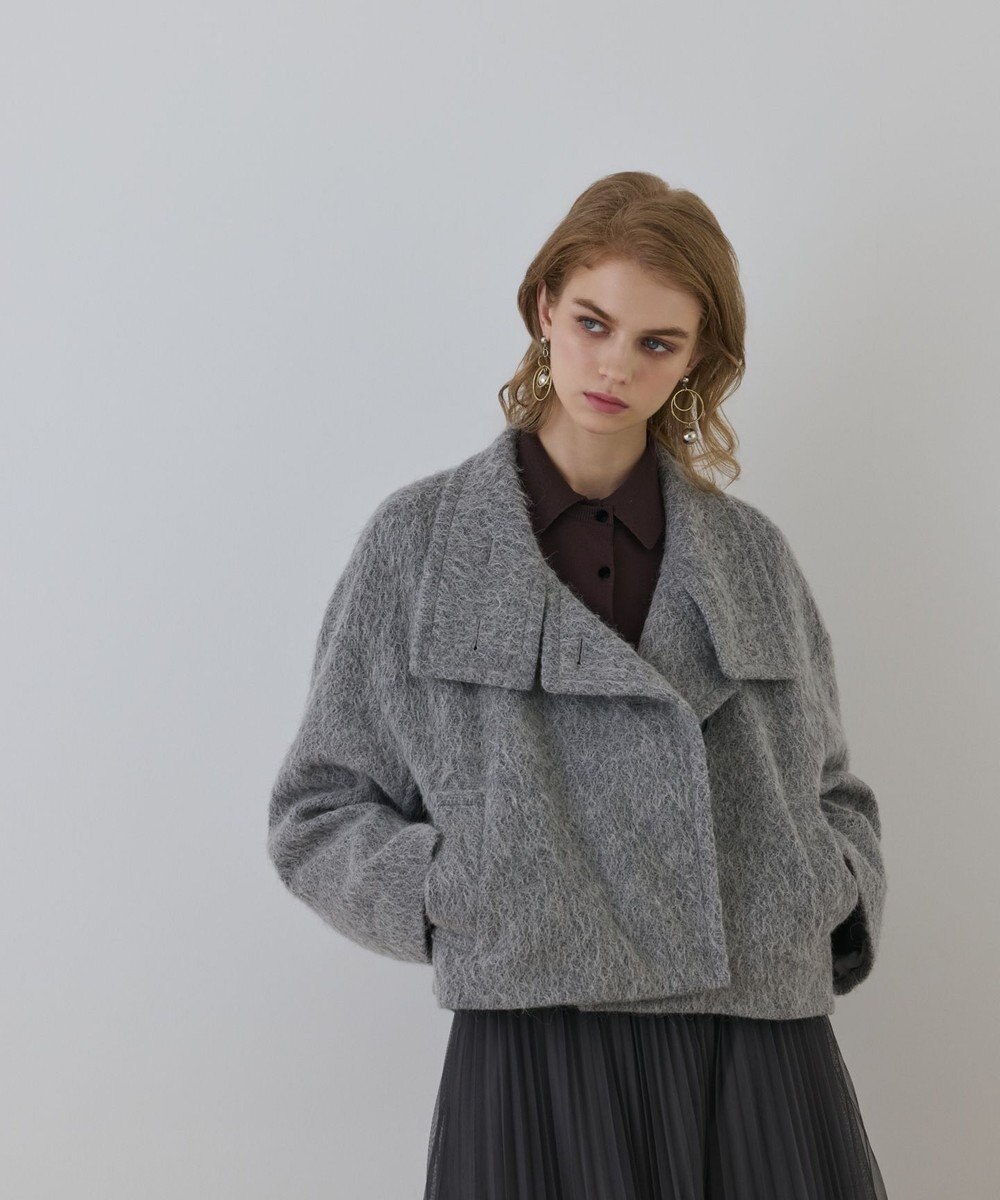 GRACE CONTINENTAL アルパカシャギージャケット 