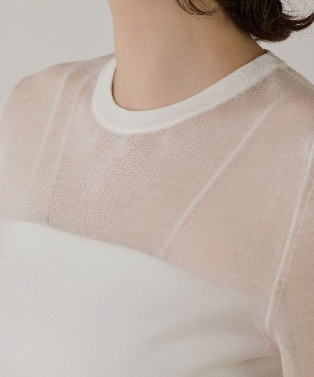 GRACE CONTINENTAL ブライトシアーニットトップ 