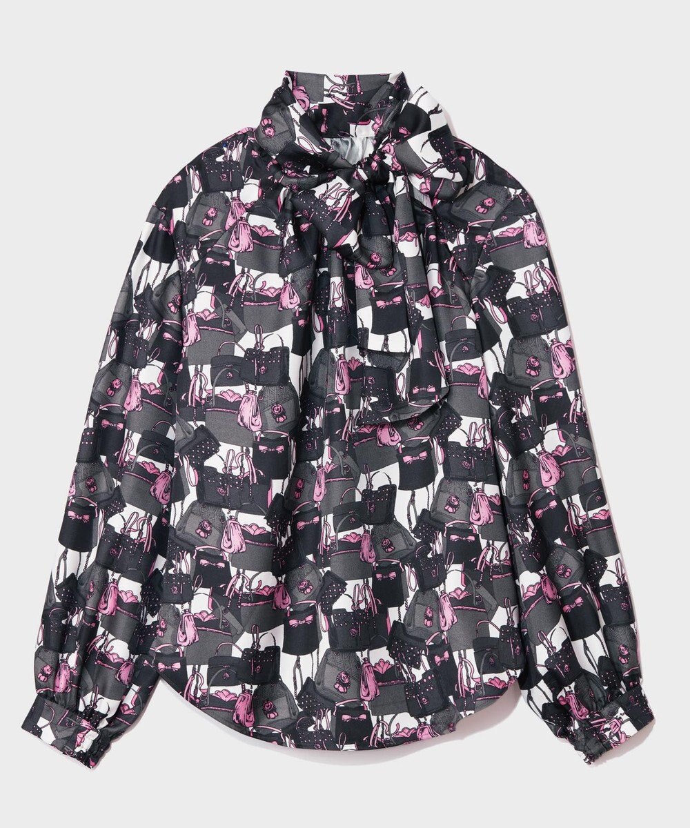 GRACE CONTINENTAL バッグモチーフボウブラウス