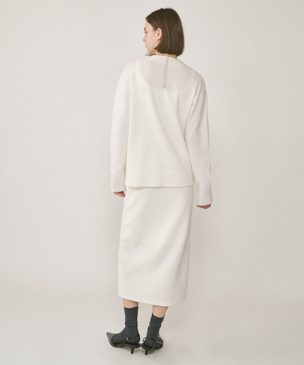 GRACE CONTINENTAL フィルムヤーンニットスカート 