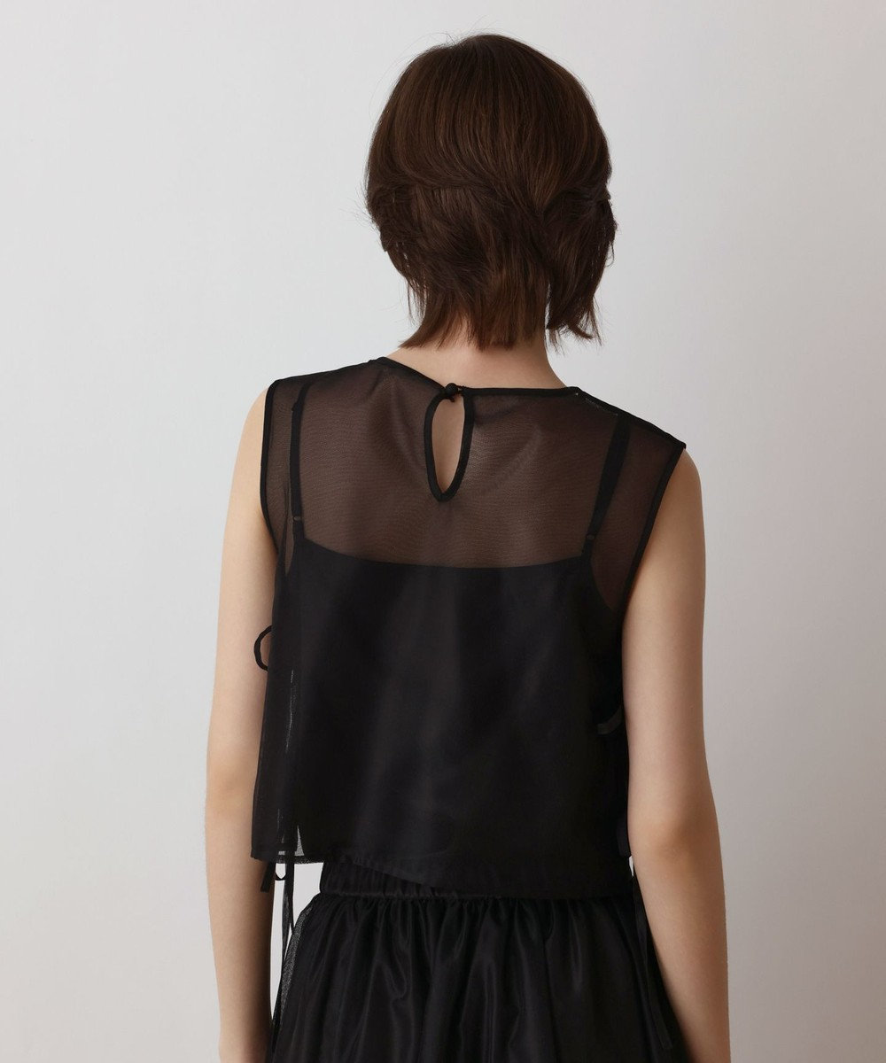 GRACE CONTINENTAL メッシュフラワートップ 