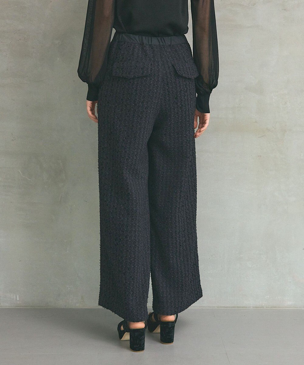 GRACE CONTINENTAL ツイードイージーパンツ 