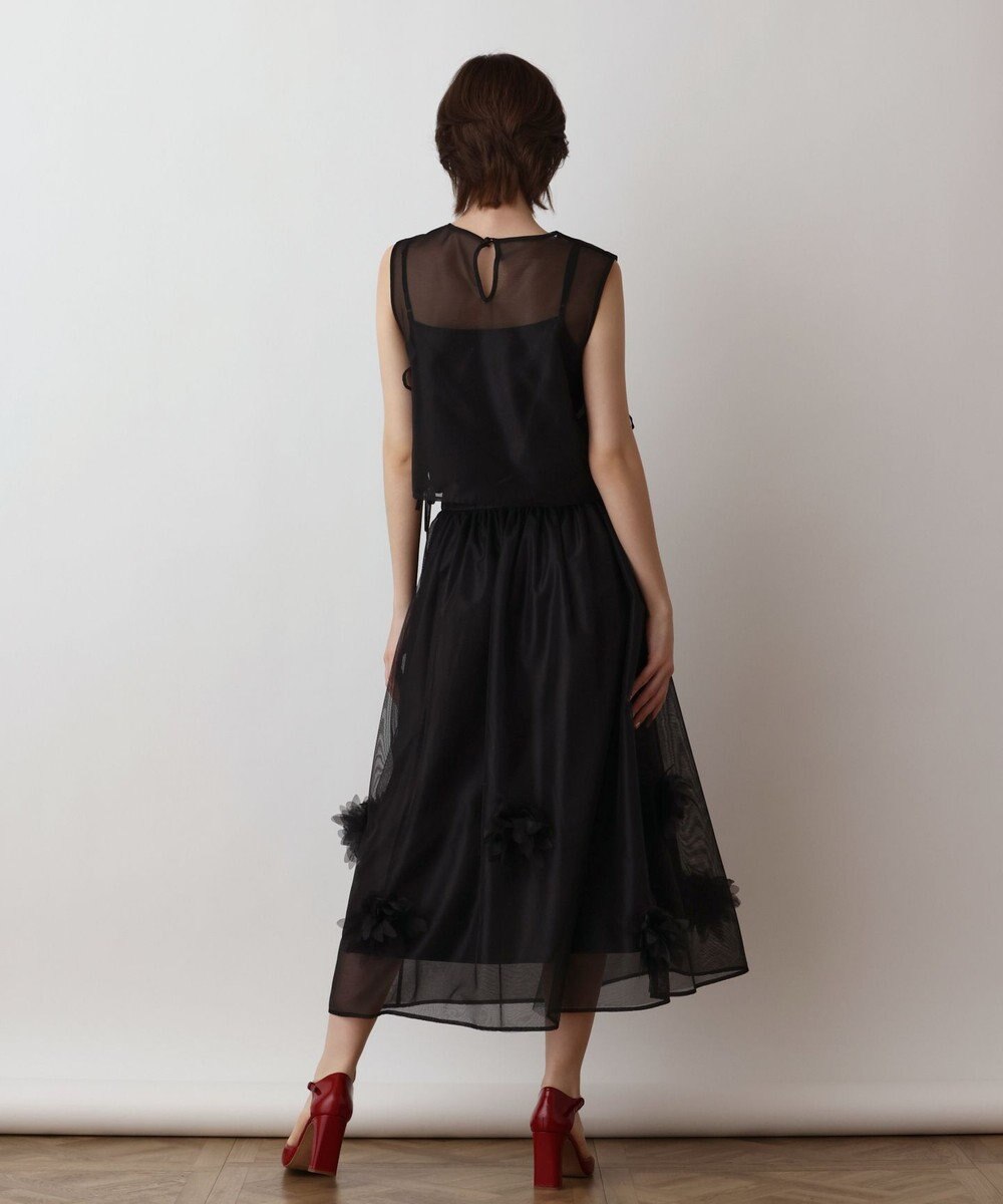 GRACE CONTINENTAL メッシュフラワートップ 