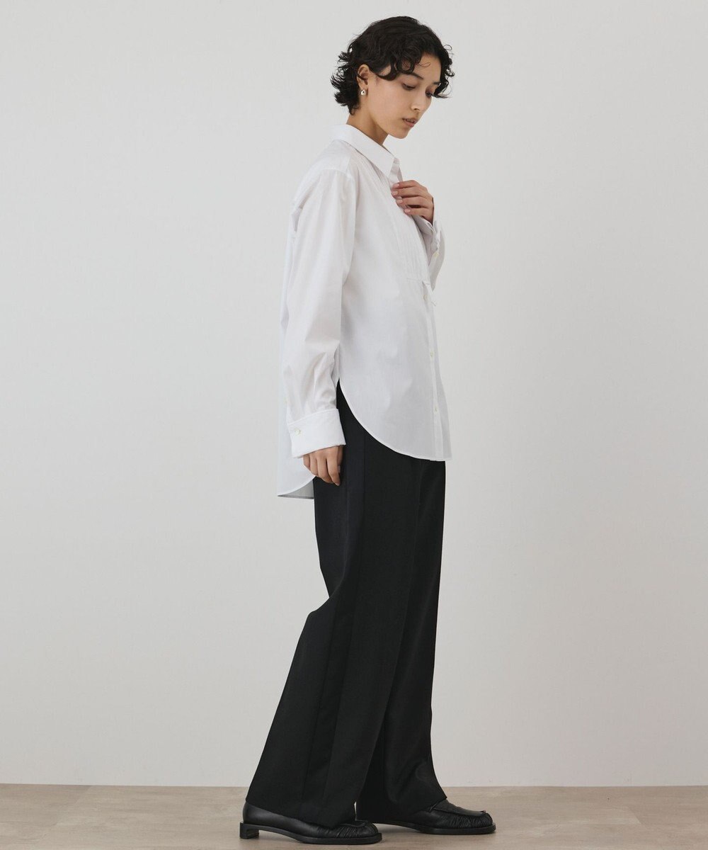 GRACE CONTINENTAL ピンタックドレスシャツ 