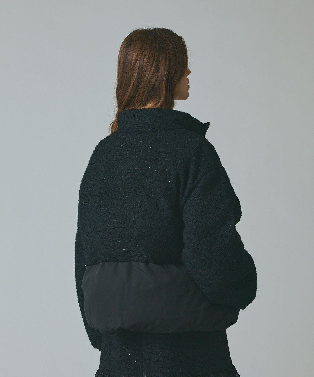 GRACE CONTINENTAL ツイードコンビパフィーブルゾン 