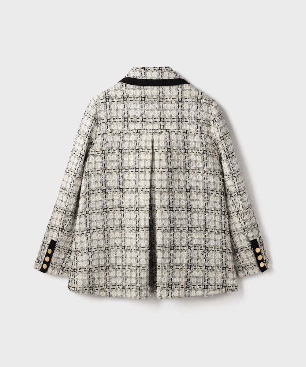 GRACE CONTINENTAL トリミングツイードショートコート 