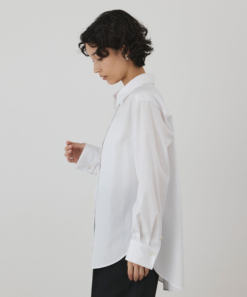 GRACE CONTINENTAL ピンタックドレスシャツ 