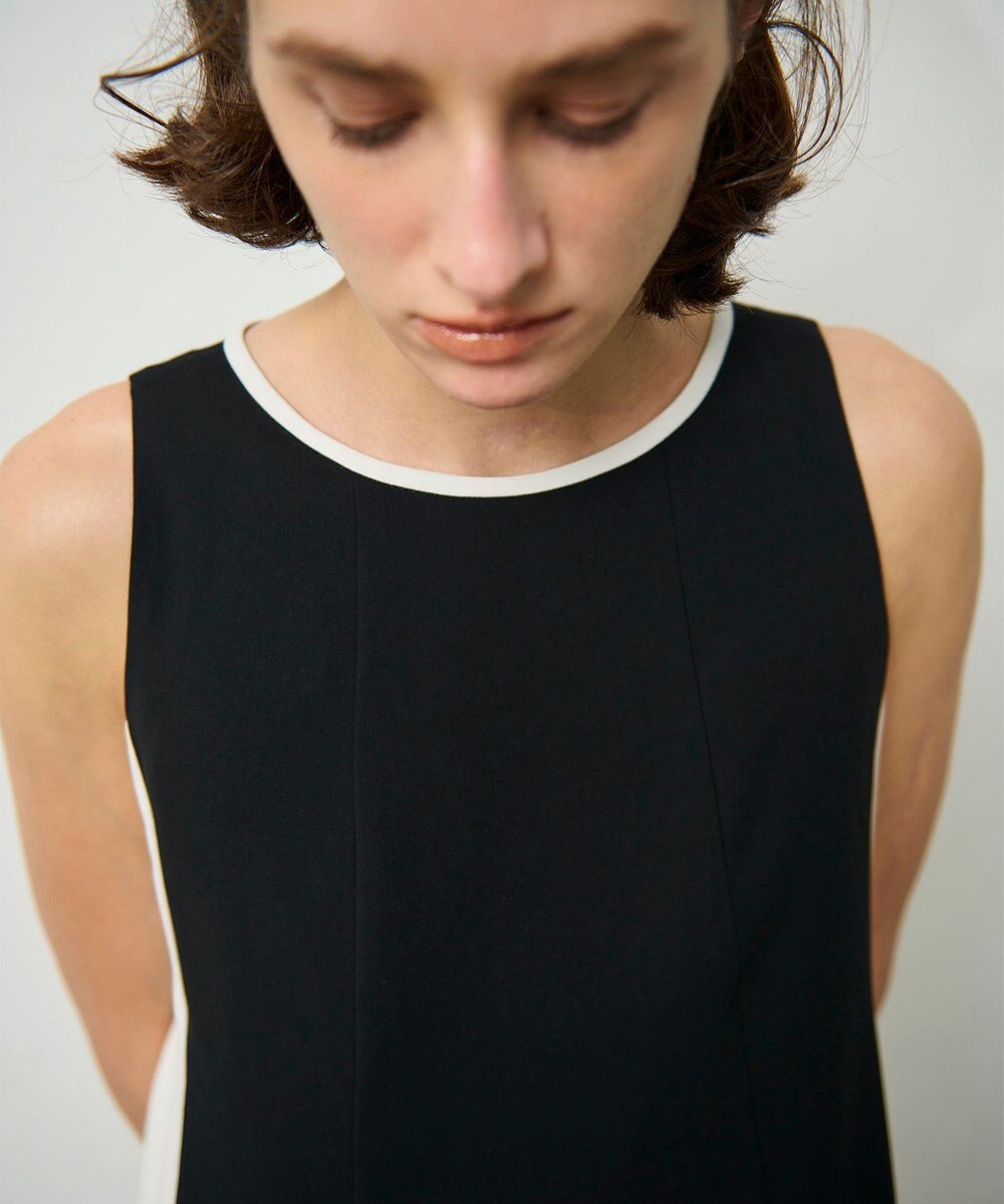 GRACE CONTINENTAL バイカラーフレームドレス