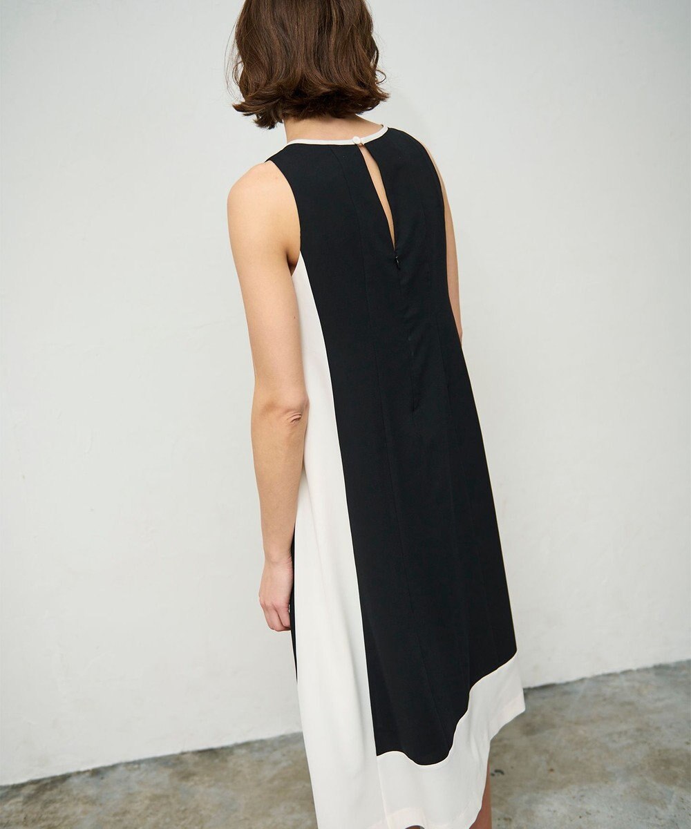 GRACE CONTINENTAL バイカラーフレームドレス