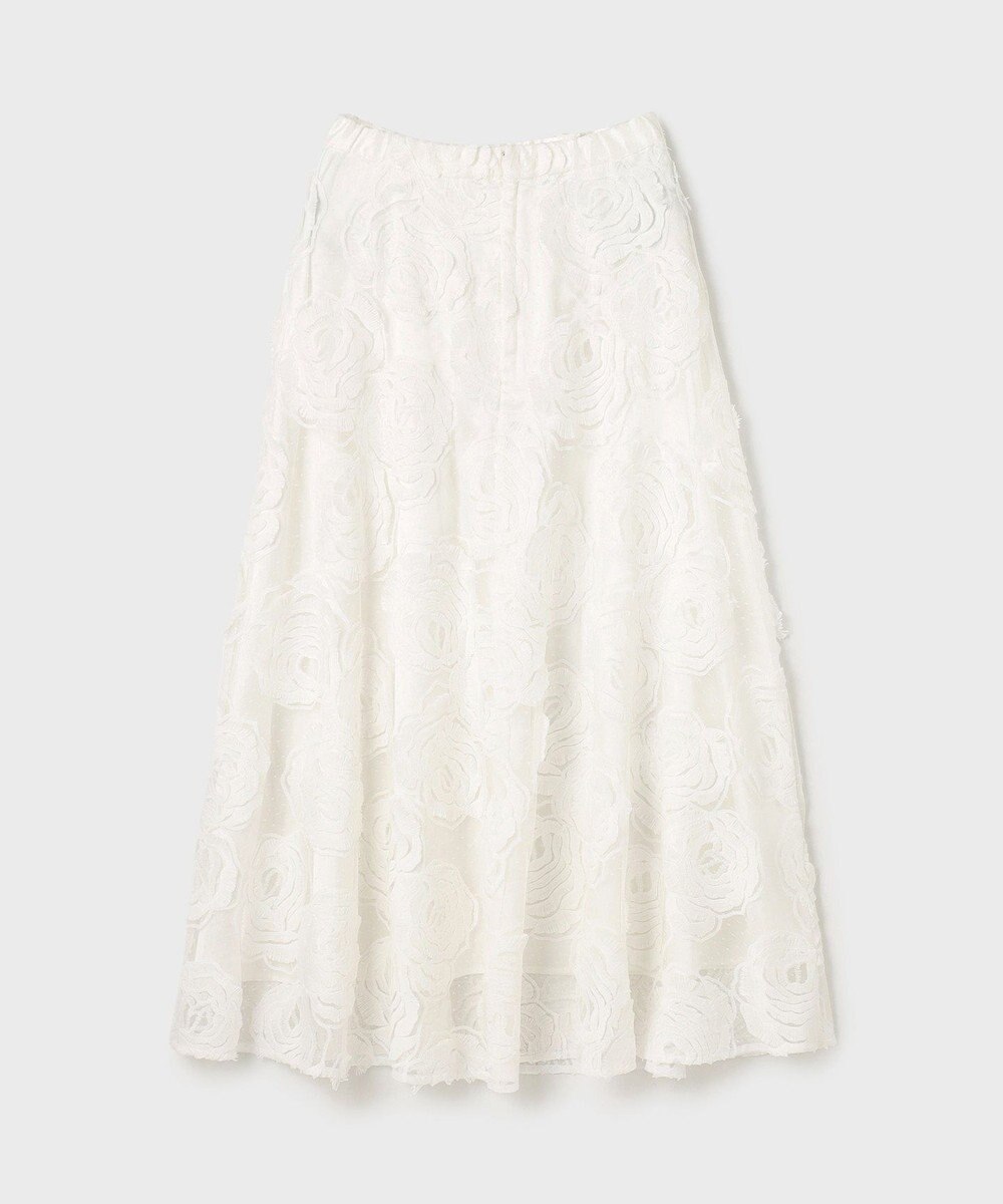 GRACE CONTINENTAL ローズ刺繍フレアスカート