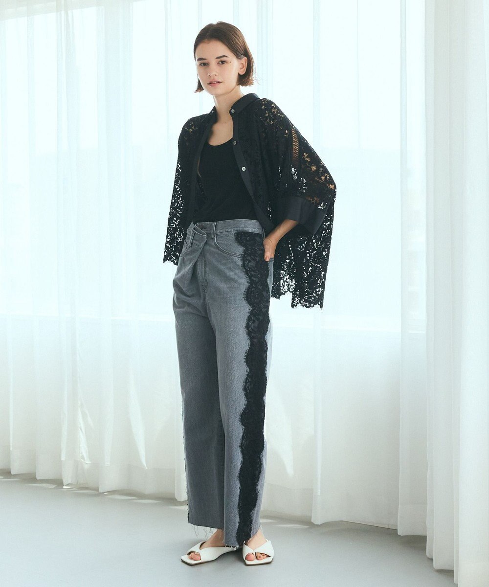 GRACE CONTINENTAL レースポンチョシャツ 