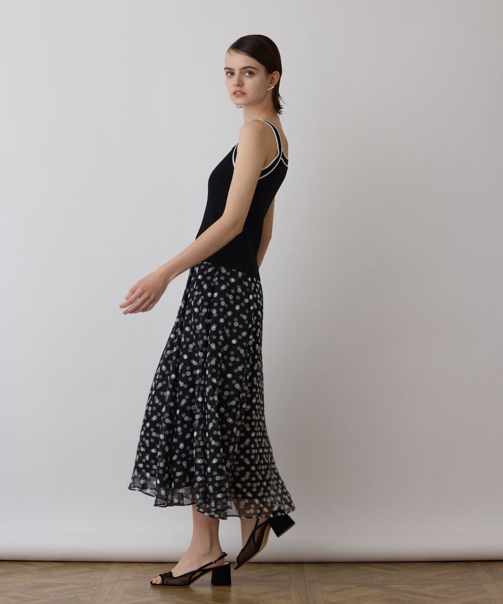 GRACE CONTINENTAL ドットオパールスカート 