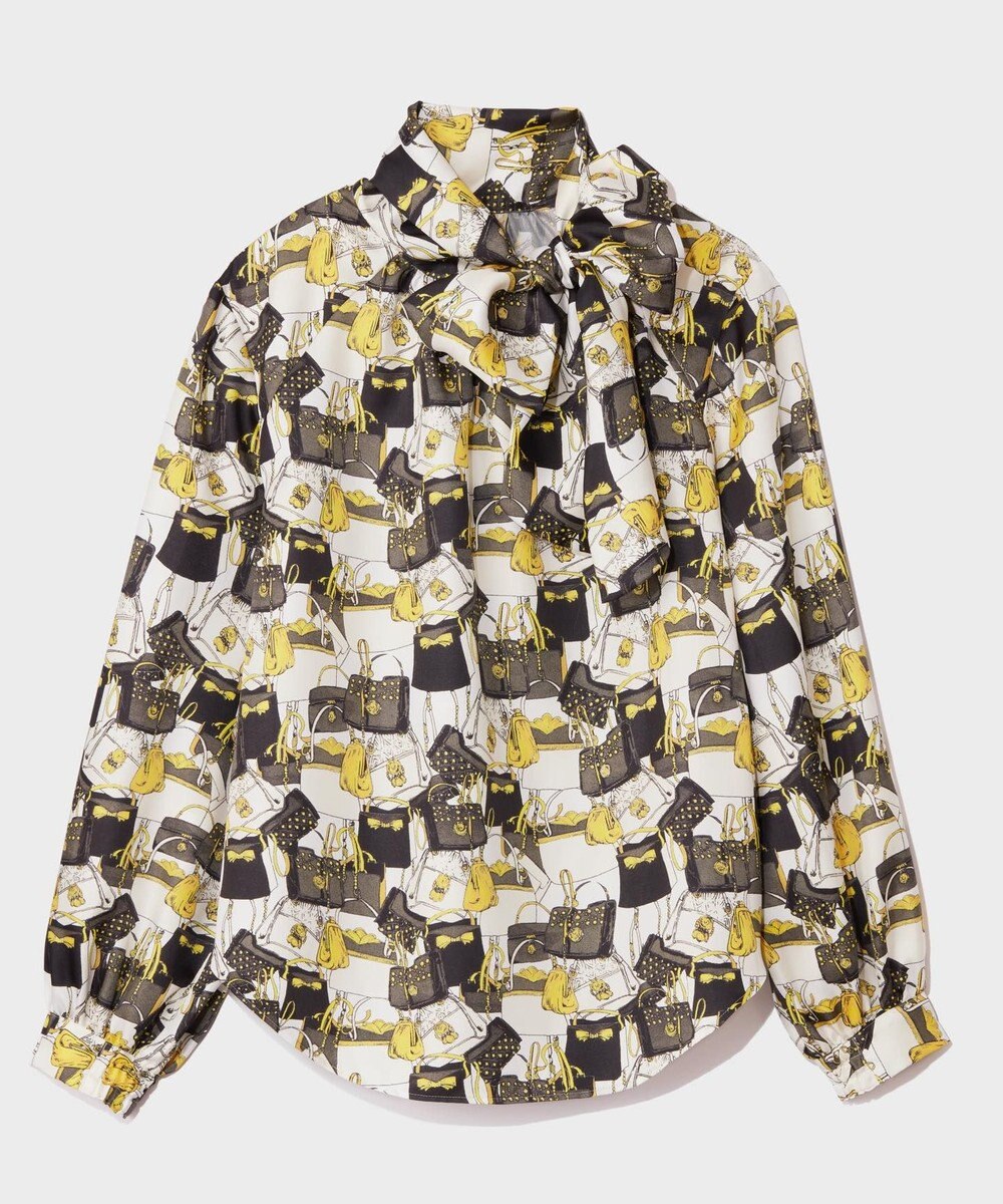 GRACE CONTINENTAL バッグモチーフボウブラウス