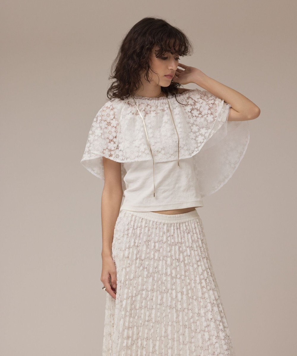 GRACE CONTINENTAL レースケープカットトップ