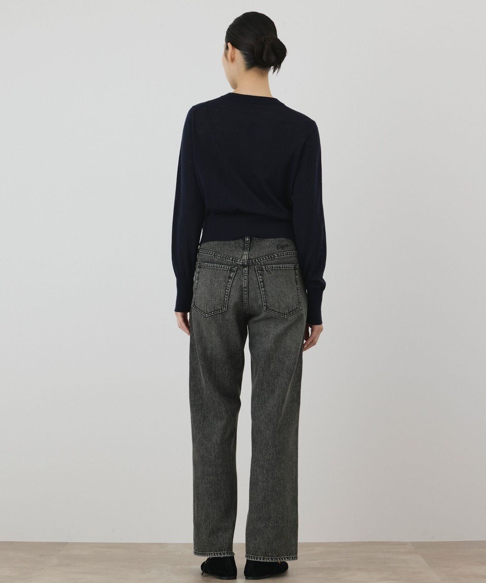 GRACE CONTINENTAL バイカラーウールニットカーディガン 