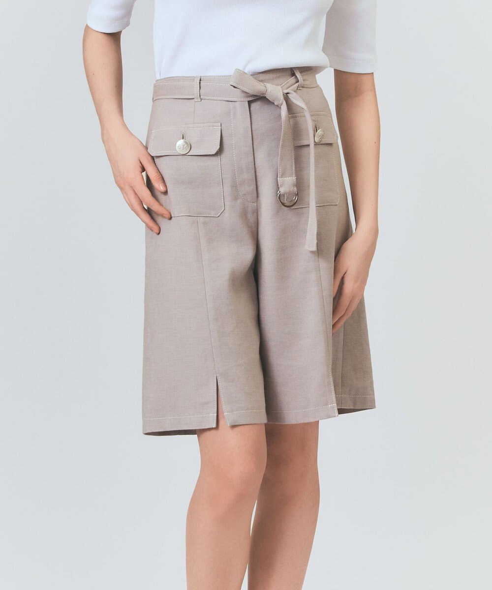 GRACE CONTINENTAL リネンデニムライクパンツ 