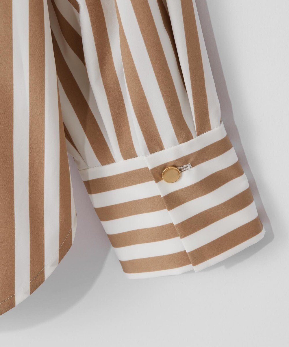 GRACE CONTINENTAL タフタストライプブラウス 