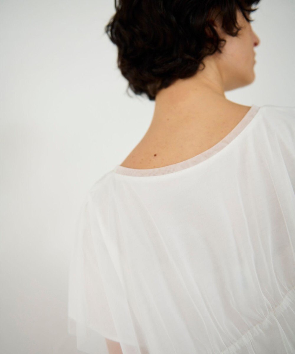 GRACE CONTINENTAL チュールレイヤードトップ 