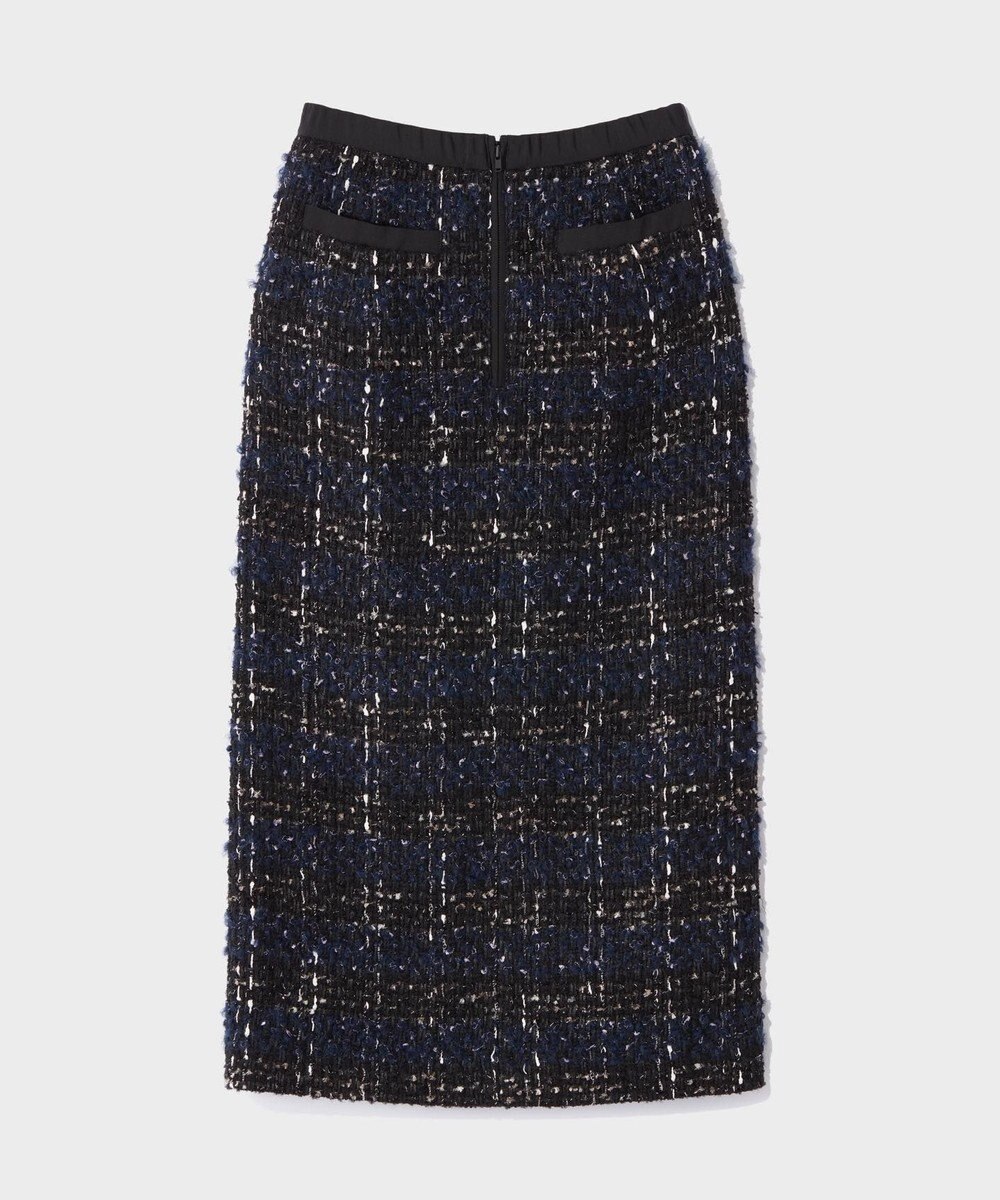 GRACE CONTINENTAL サイドスリットツイードスカート 