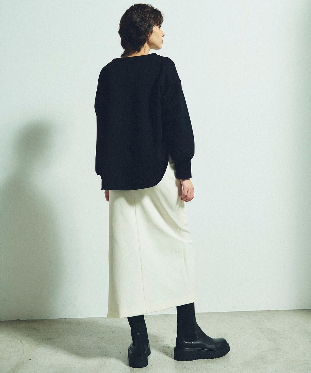 GRACE CONTINENTAL フロッキーロゴプリントトップ 