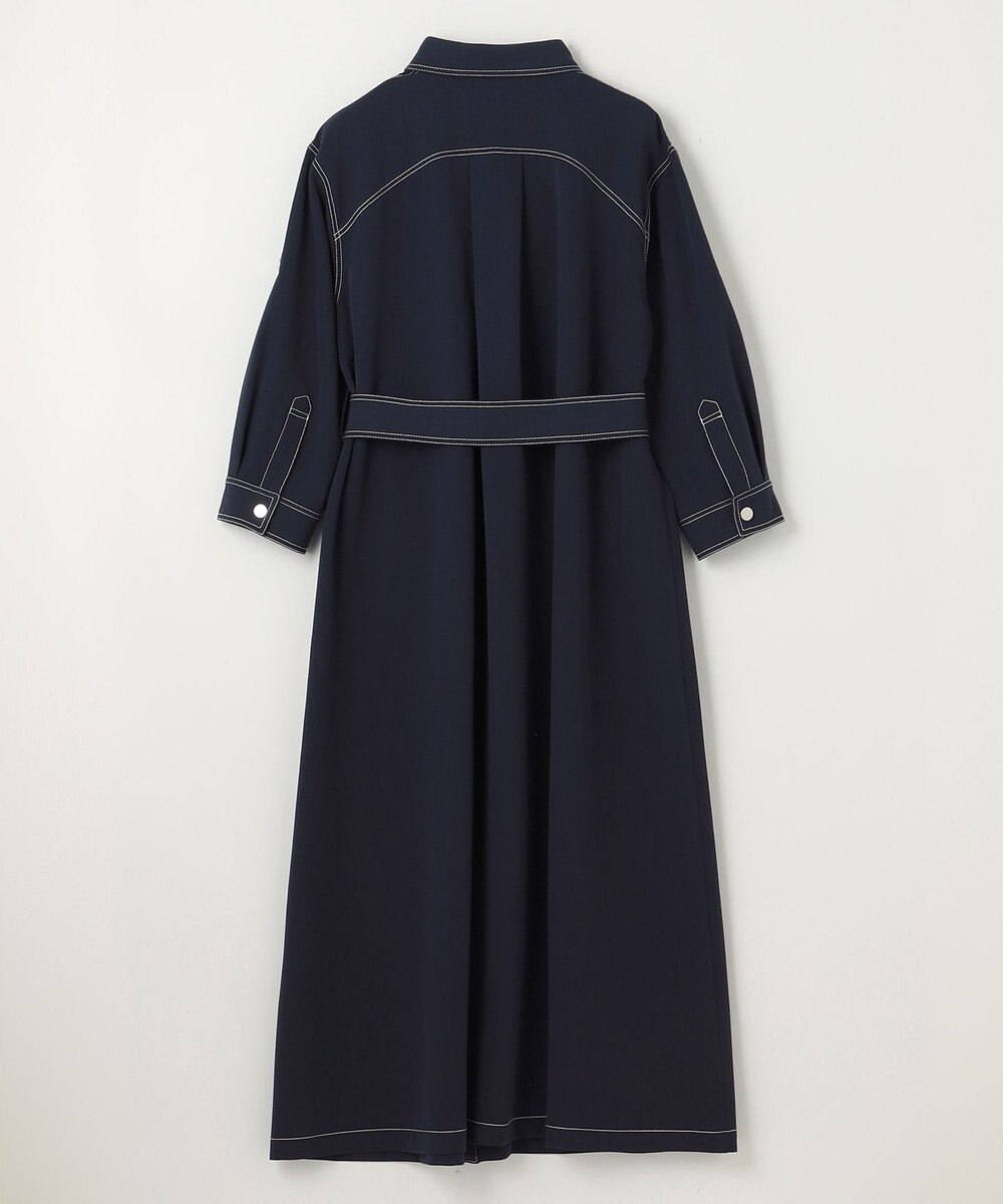 GRACE CONTINENTAL 配色ステッチワークシャツワンピース 