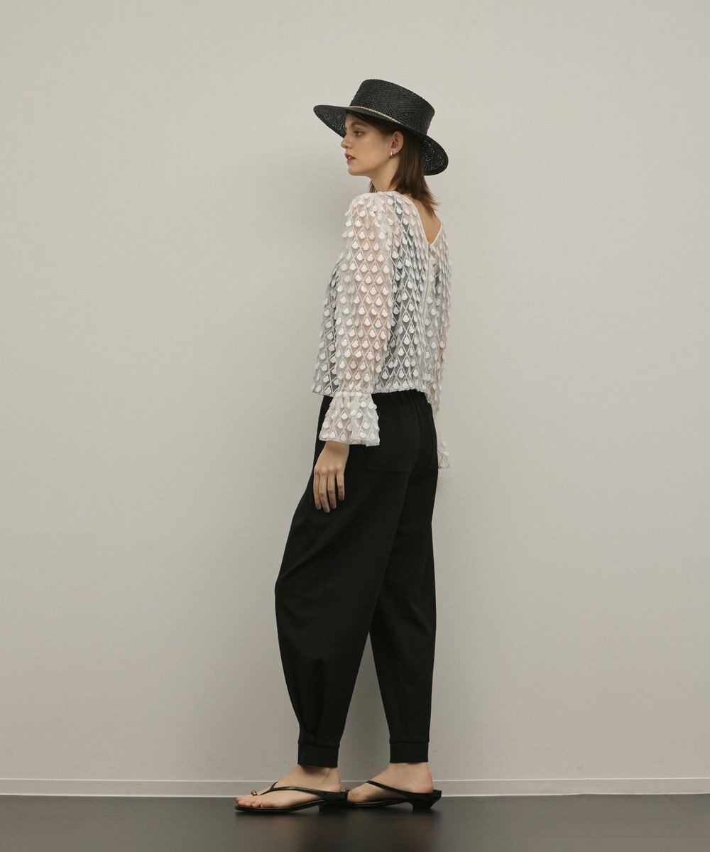 GRACE CONTINENTAL ポンチイージーパンツ 