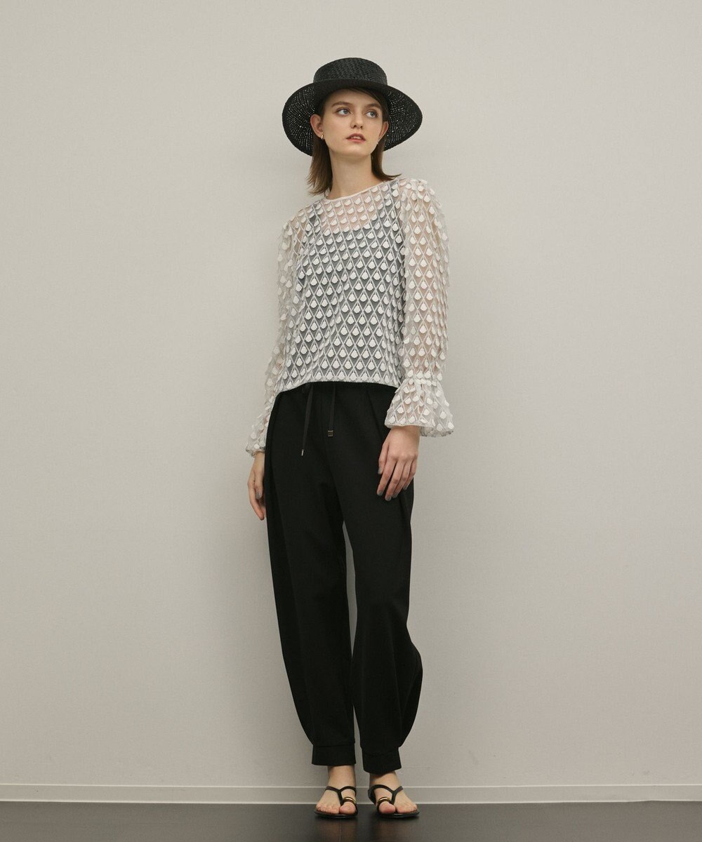 GRACE CONTINENTAL ポンチイージーパンツ 