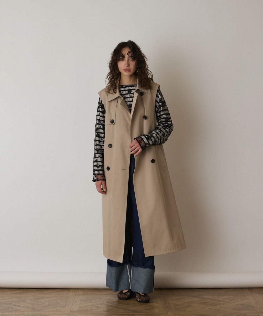 GRACE CONTINENTAL パーカーコンビトレンチ