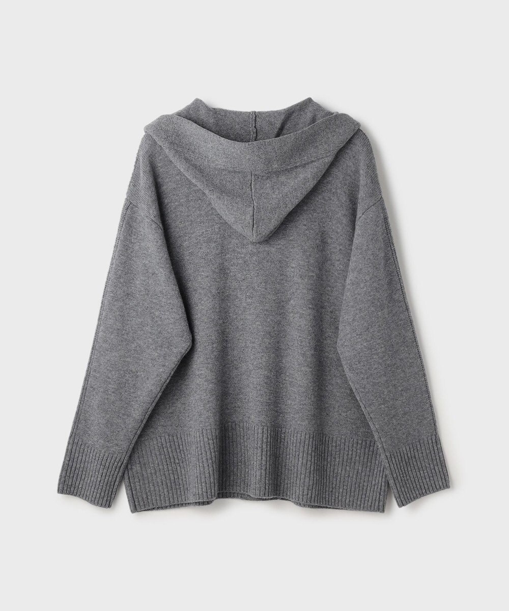 GRACE CONTINENTAL ウールフードニットカーディガン 